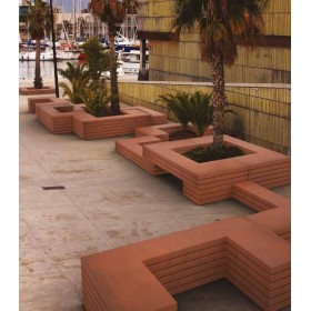 Banca din beton si micromarmura CUBIK