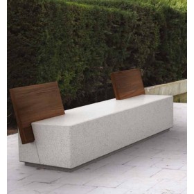Banca din beton si micromarmura GEOMETRICO