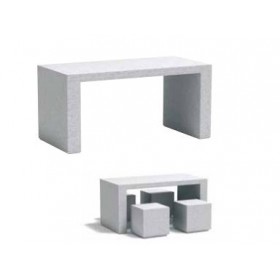 Banca din beton si micromarmura PORTIC