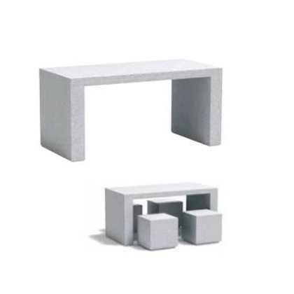 Banca din beton si micromarmura PORTIC