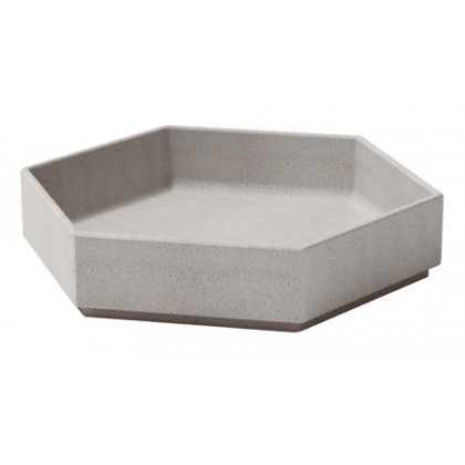 Jardiniera micromarmura si beton -  hex 175 base 