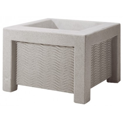 Jardiniera micromarmura si beton -  QUADRAT P 